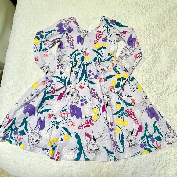Hanna Andersson Disney Frozen Skater Dress Size 8 - Picture 2 of 5